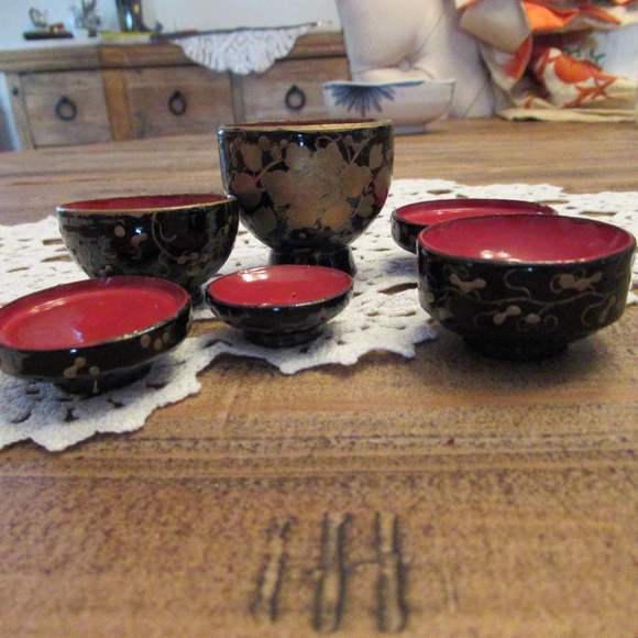 Vintage Japanese Hina Doll miniature Tea Set - Picture 4 of 6